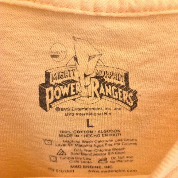 Women's Yellow Power Ranger Graphic T-Shirt - Size Large - Picture 6 of 6